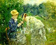 Berthe Morisot i boulognerskogen Spain oil painting artist